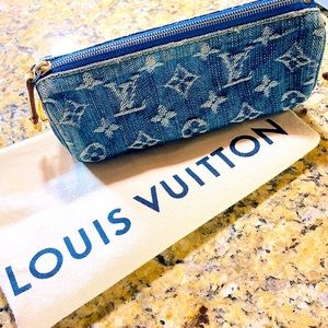 💙🥂 LV Monogram Denim Trousse Speedy GM🥂💙